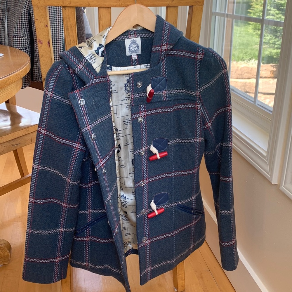Plaid Pea Coat